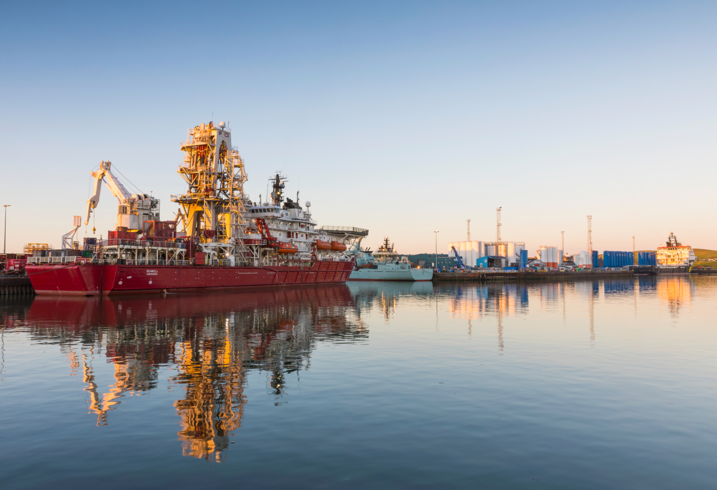 Aberdeen Harbour en Ecosse