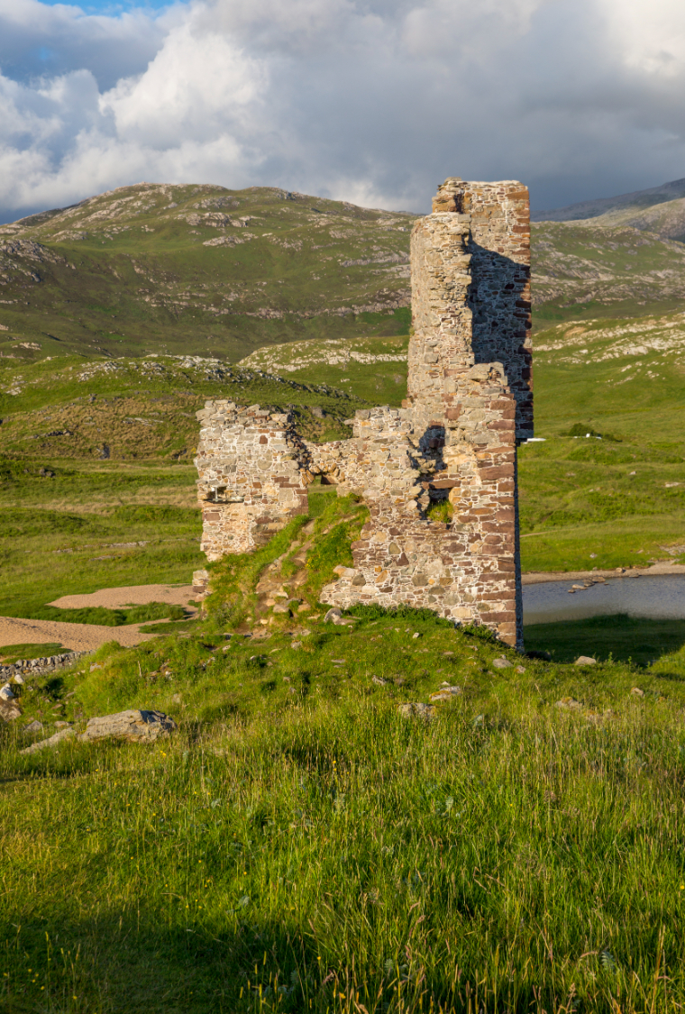 Le château de Ardvreck en Ecosse