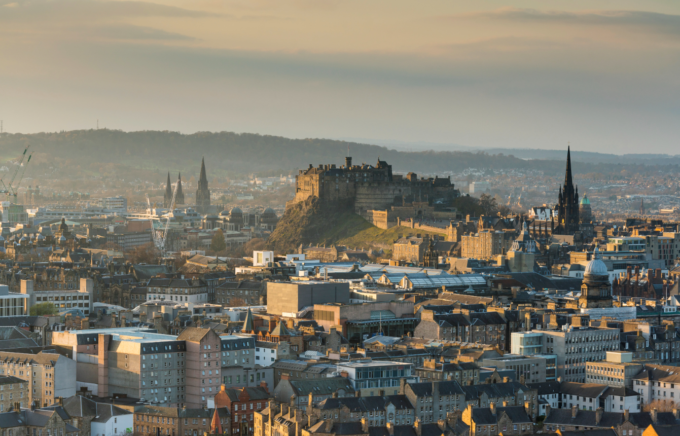 Le château d'Edimbourg en Ecosse