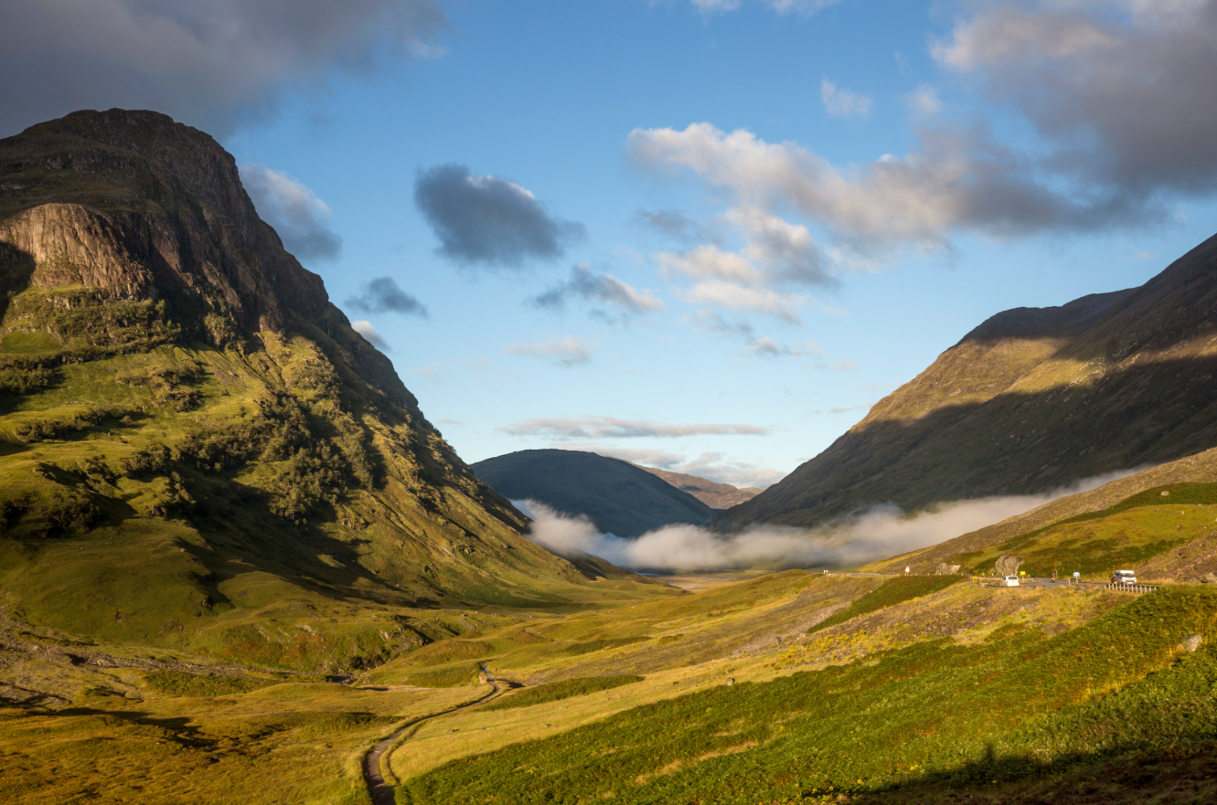 Vallée de Glencoe en Ecosse