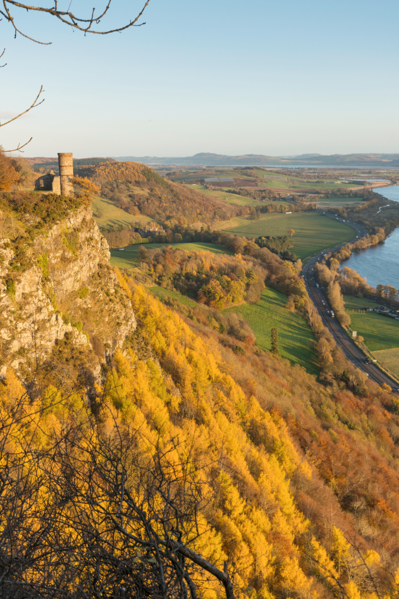 Kinnoull Hill dans le Perthshire en Ecosse