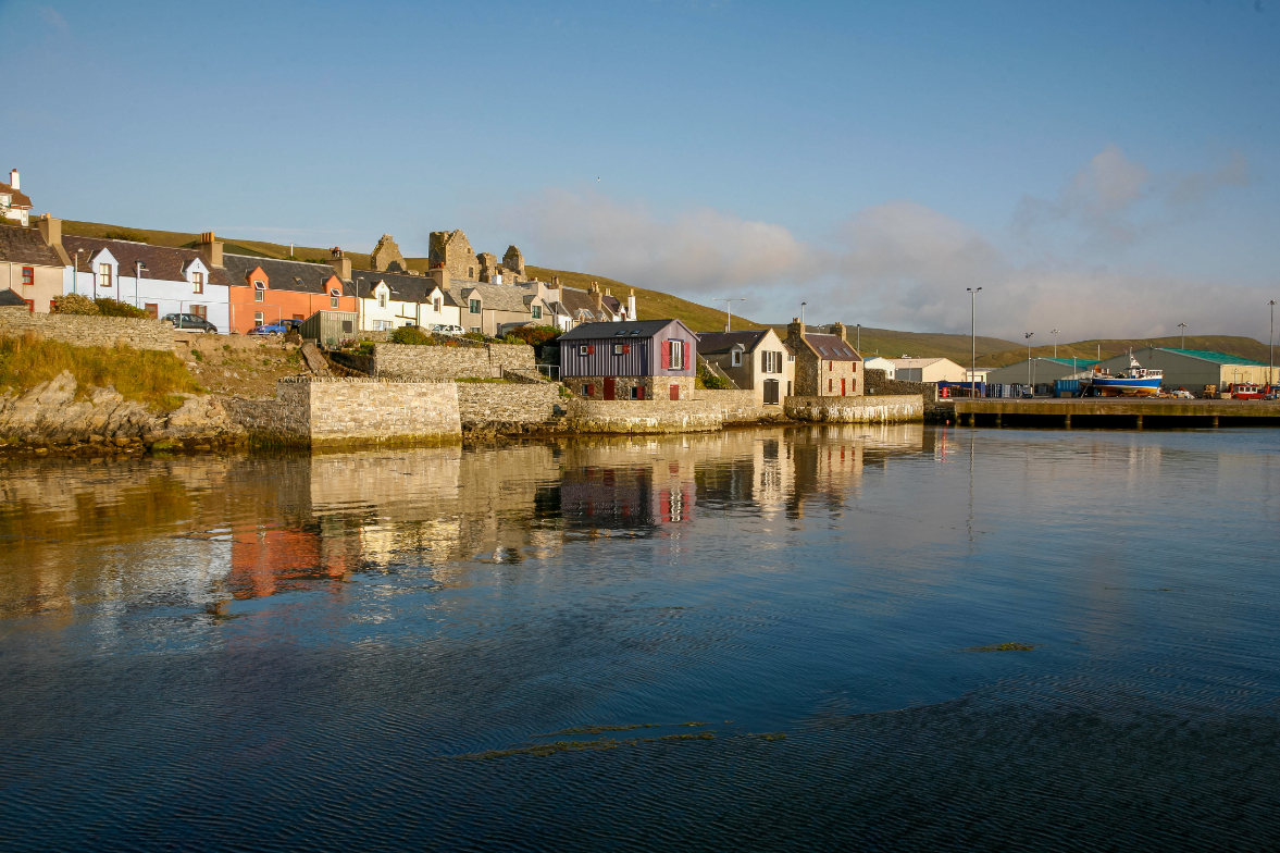 Scalloway Castle en Ecosse