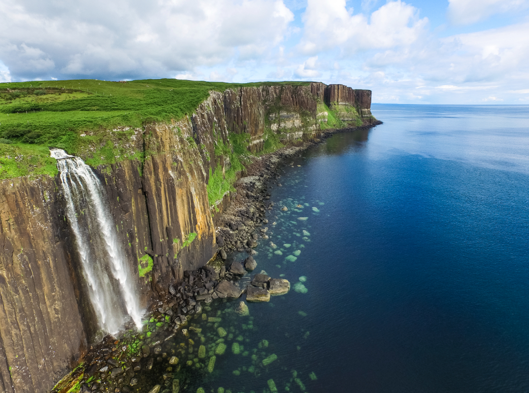 Mealt Falls à Kilt Rock sur Skye