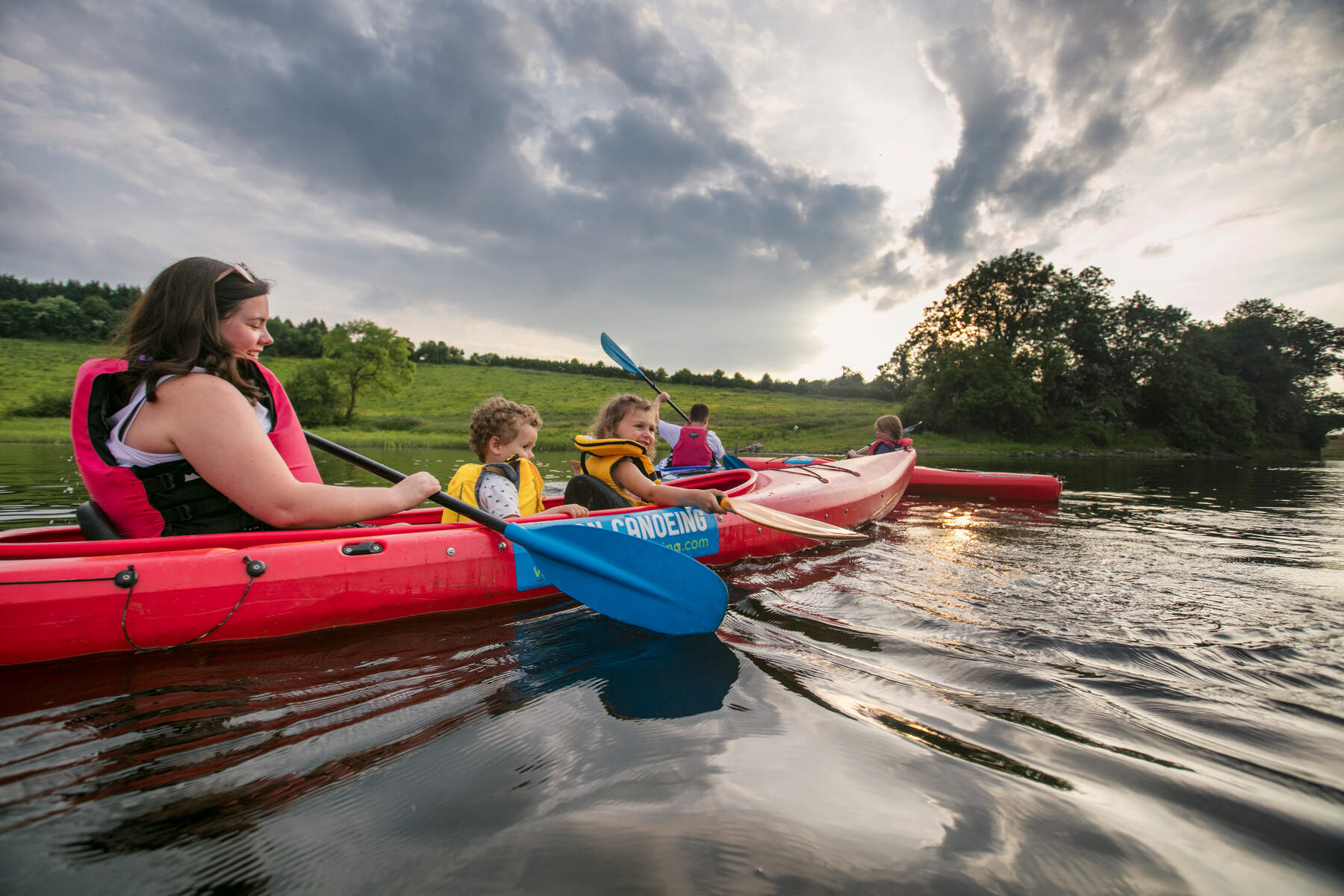Canoeing en famille en Irlande
