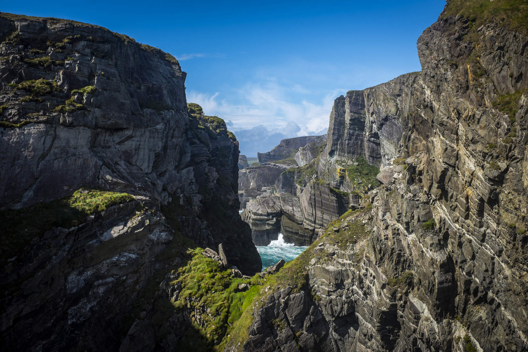 Vue du pont de Mizen Head, Cork, Irlande