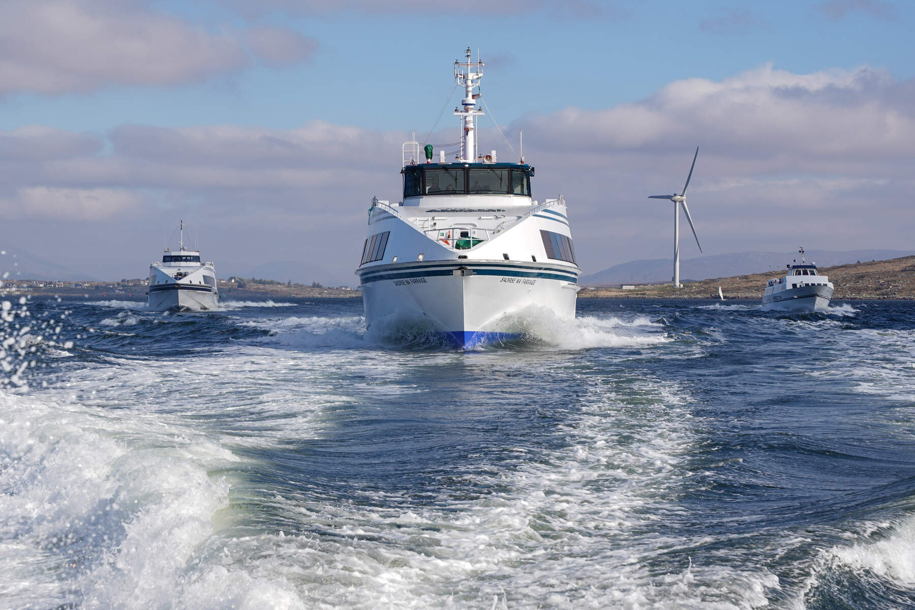 Ferry pour les îles Aran, bateaux, Galway, Irlande