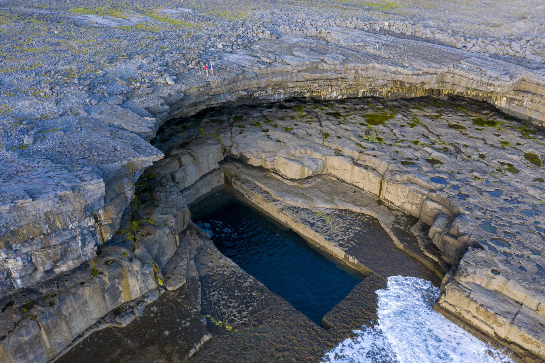 Le Worm Hole sur Inishmore, îles Aran, Galway, Irlande