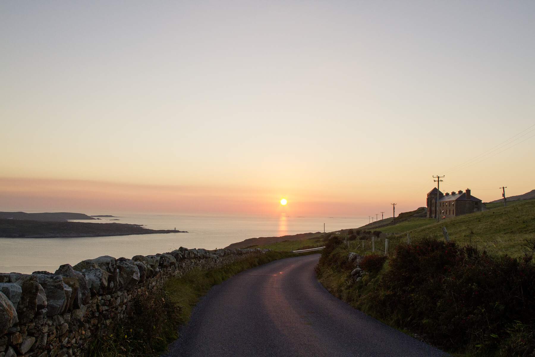 Sky road dans le Connemara en Irlande