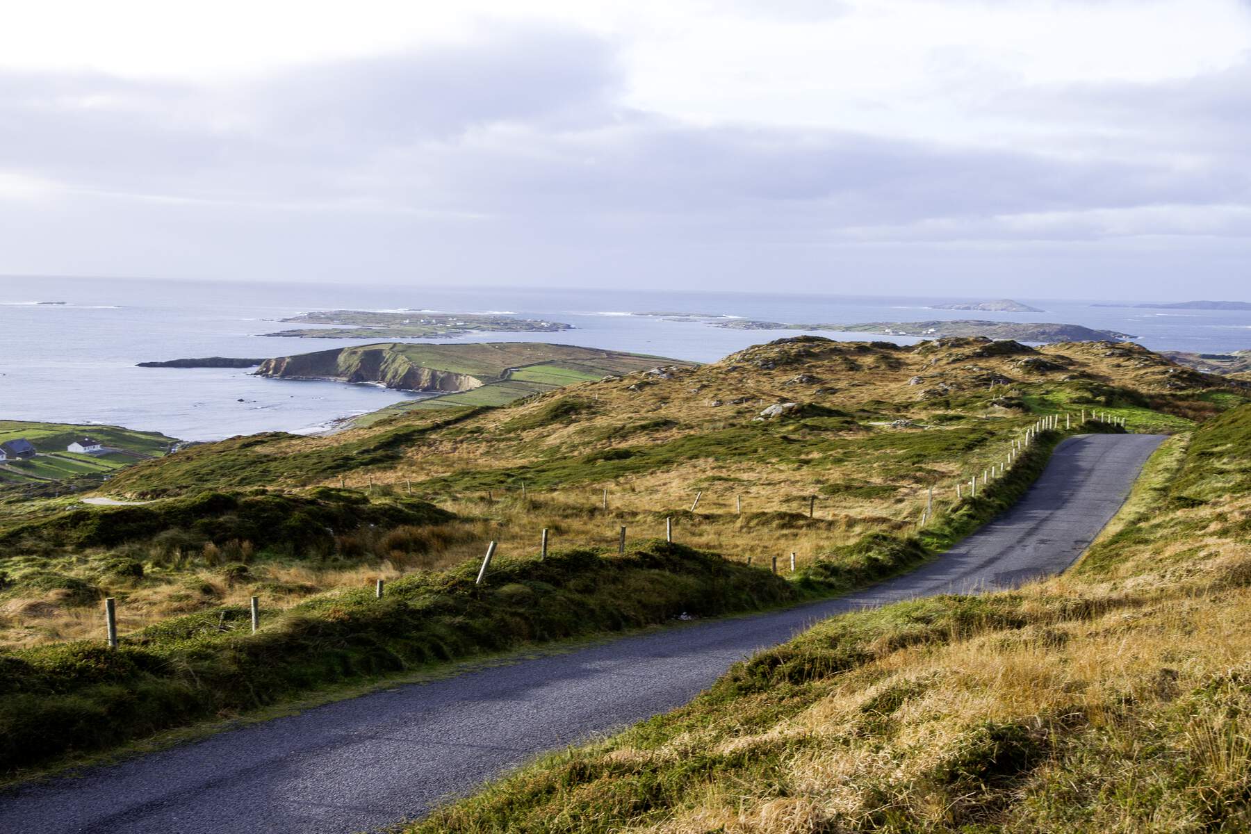 Sky road dans le Connemara en Irlande