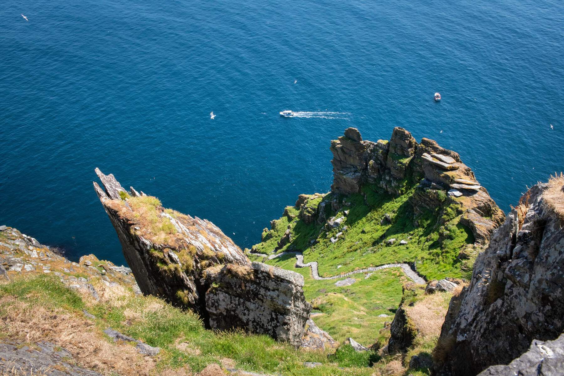 Randonnée, Montée Skellig Michael, Kerry, Irlande