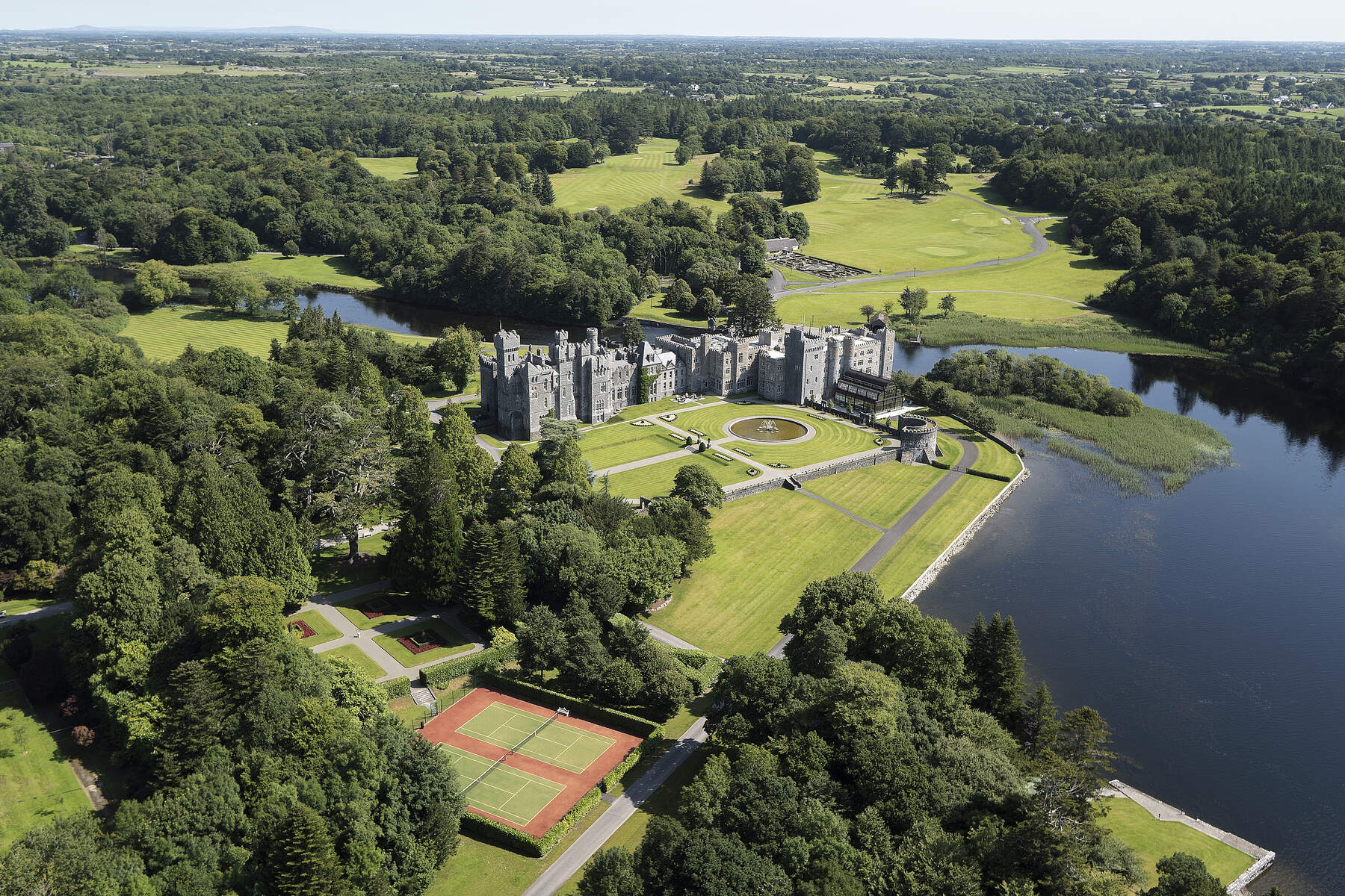 Château d'Ashford en Irlande, comté de Mayo, Connemara