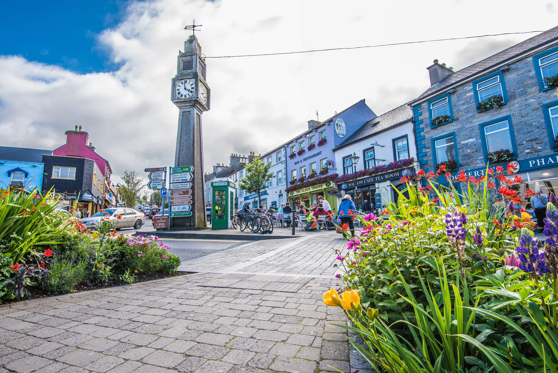 Centre-ville de Westport, Mayo, Irlande, Wild Atlantic Way