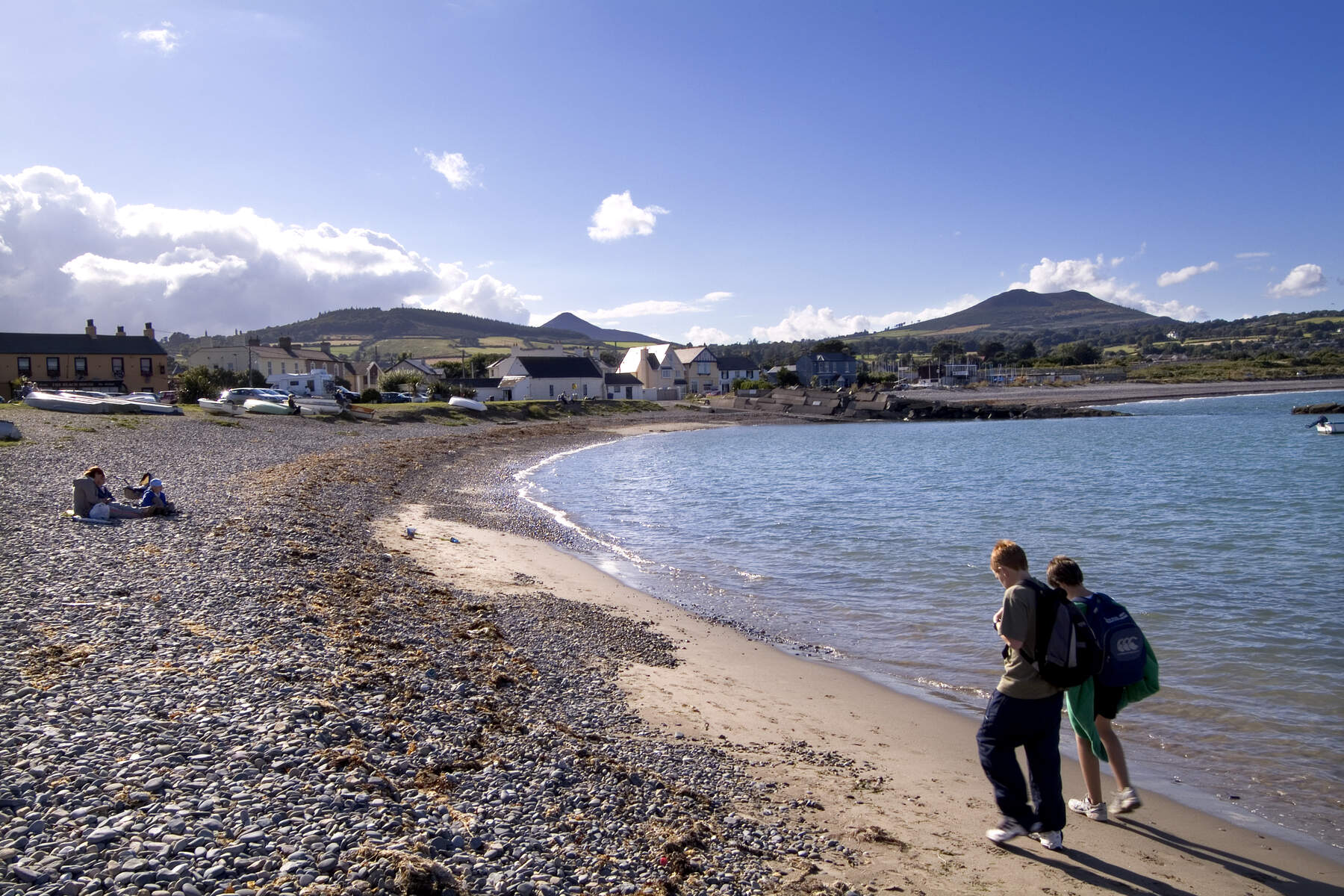 Plage de Greystones, Wicklow, Irlande Ancestrale