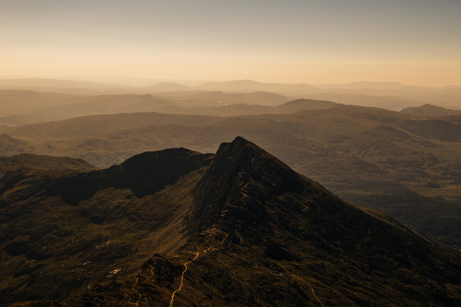 Mount Snowdon au Pays de Galles