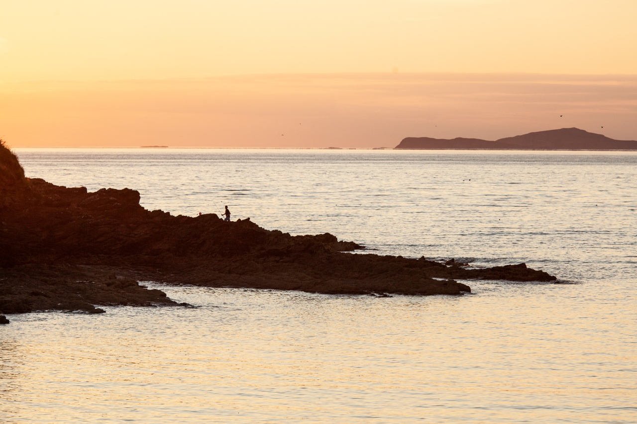 Marloes Sands au coucher du soleil 