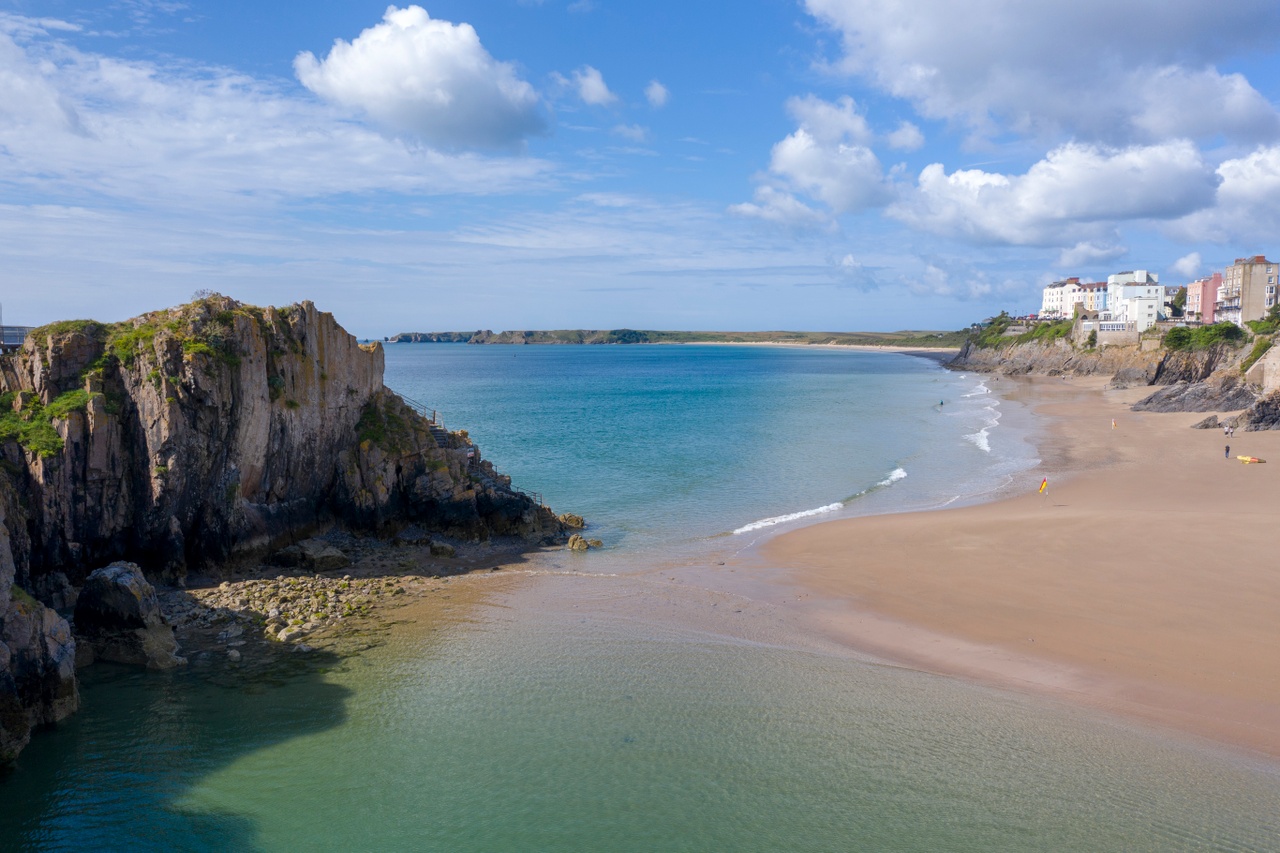 Castle Beach Tenby au Pays de Galles