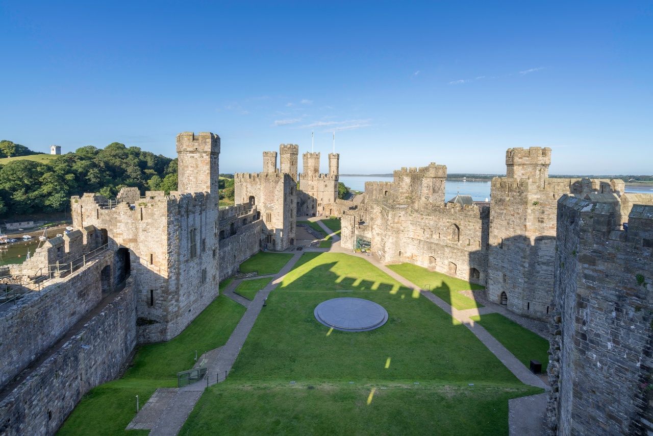 Château de Caernarfon au Pays de Galles